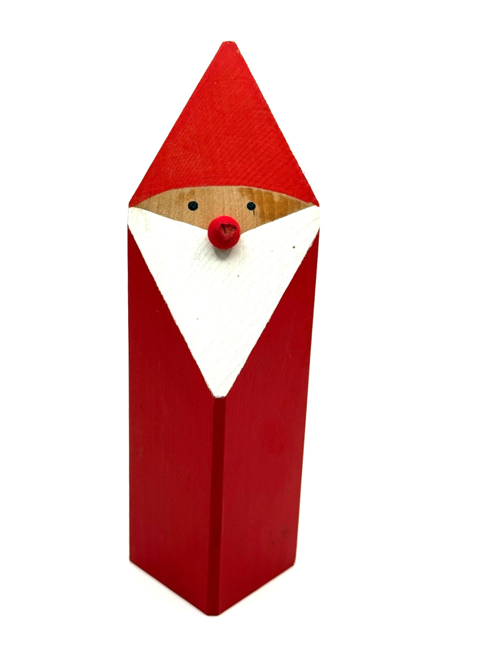Vintage Swedish Wooden Santa Tomte Gnome 7" Folk Art Christmas Made in Sweden